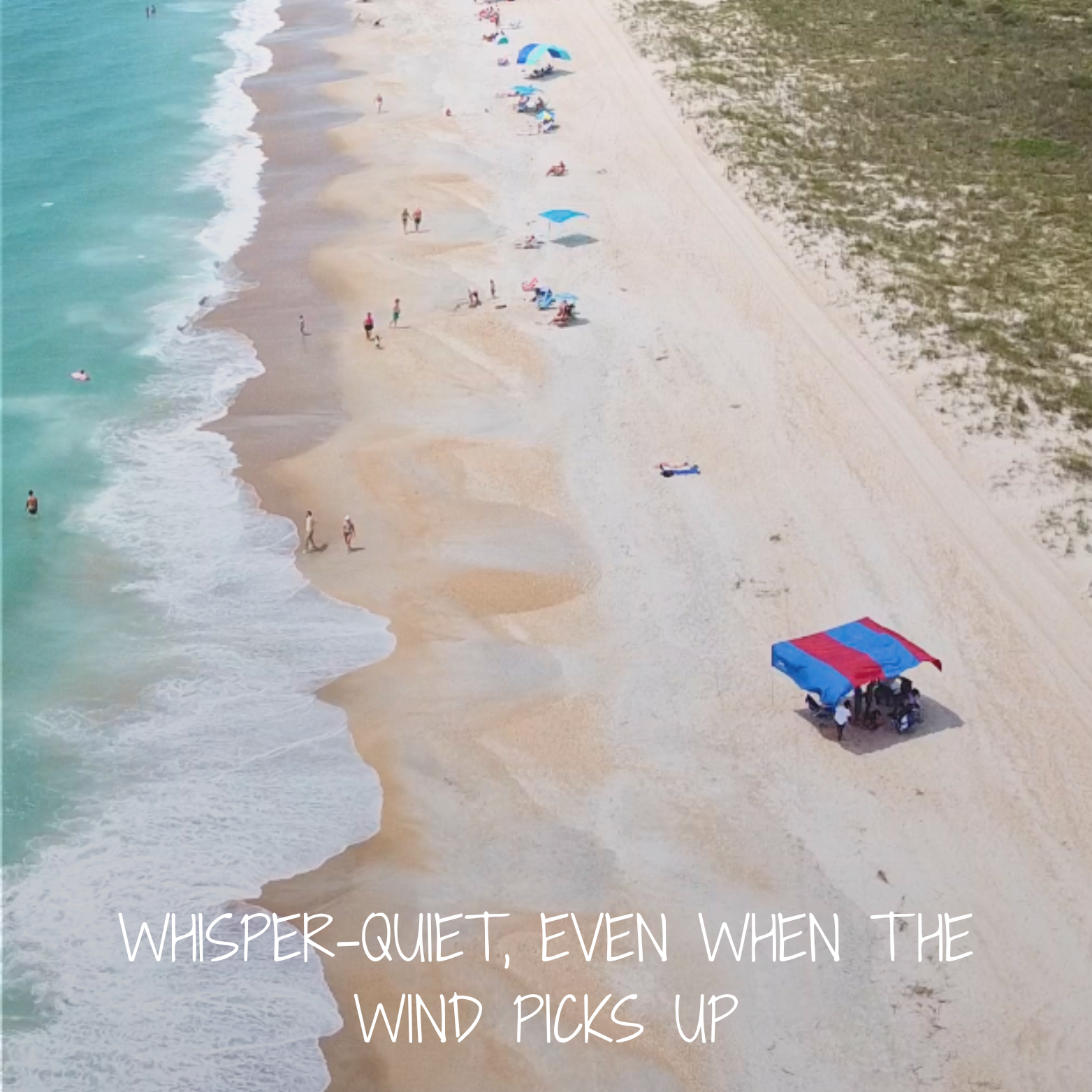 Grand Shade with Bold Blue and Red Canopy