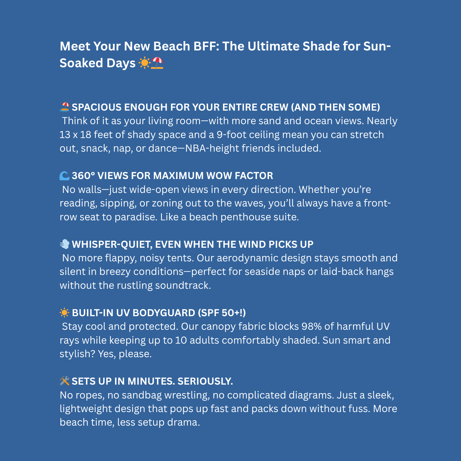 Grand Shade with Bold Blue and Red Canopy