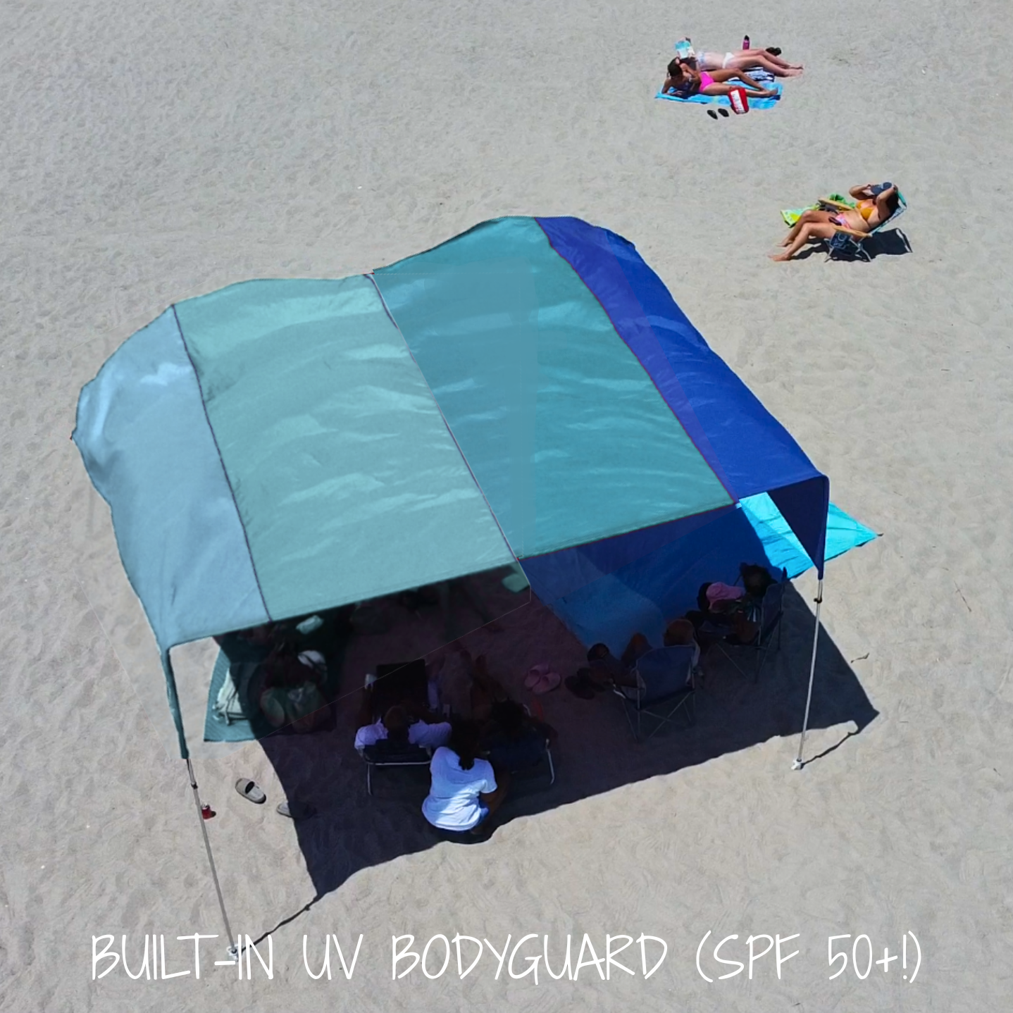 Grande Shade with Beach Blue Tones Canopy