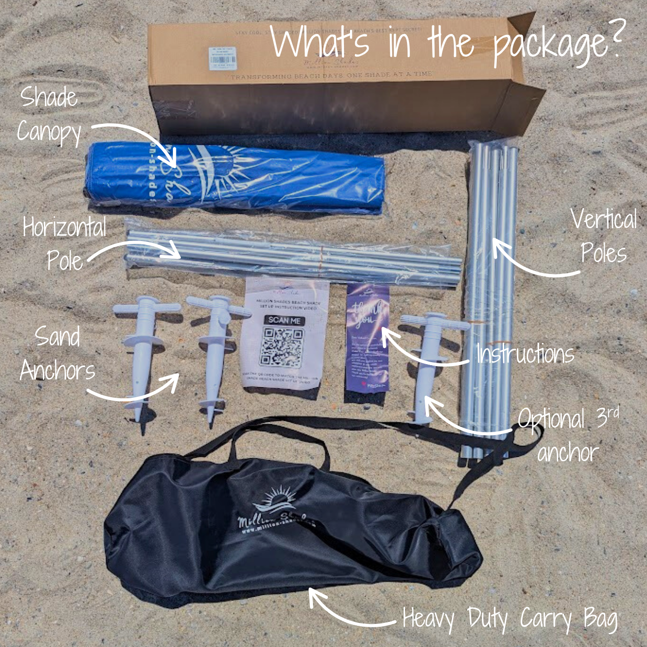 Grand Shade with Bold Blue and Red Canopy