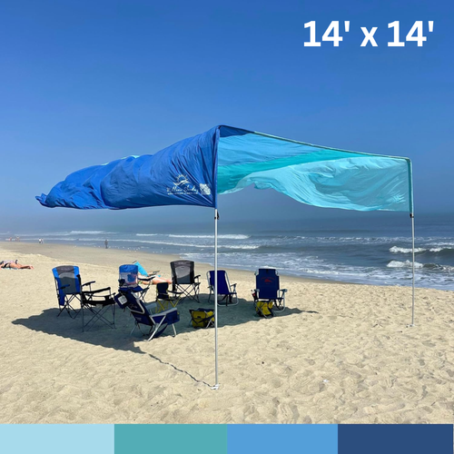 "Grande" shade with "Beach Blue Tones" color palette.
