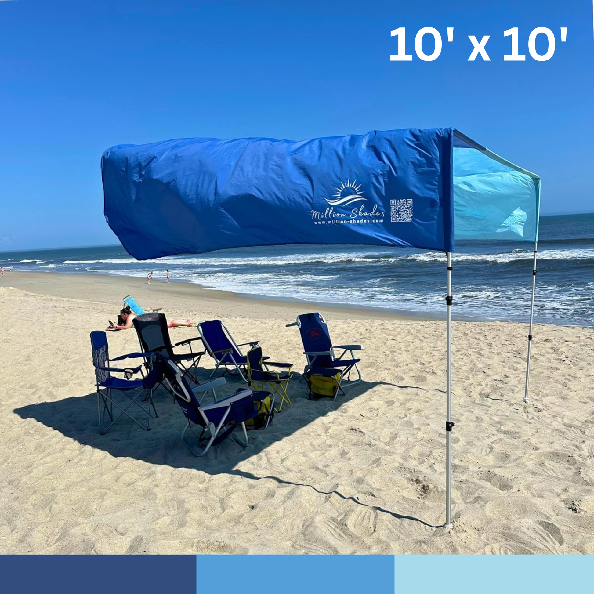 "Classic" shade with "Beach Blue Tones" color palette.