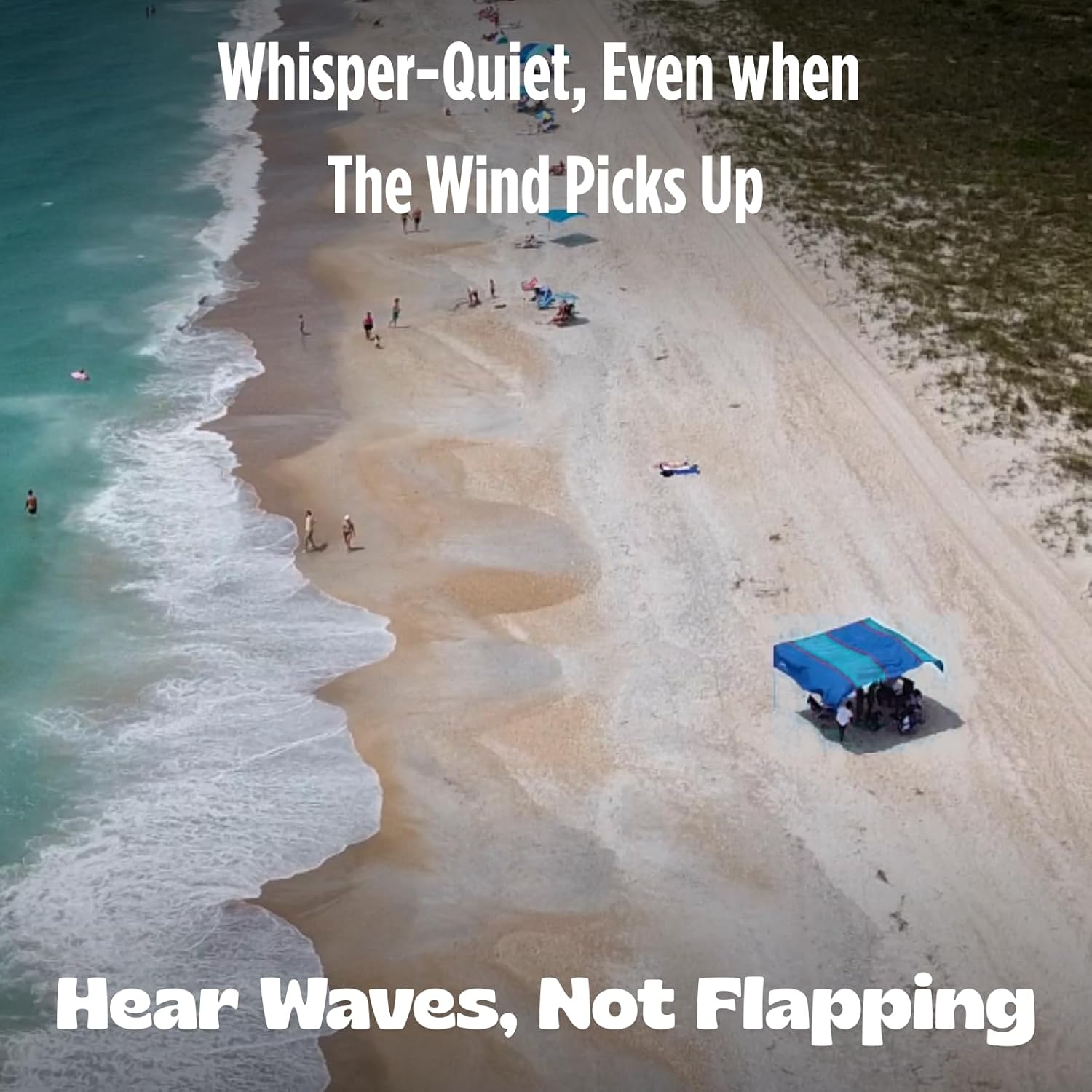 "Grande" shade with "Beach Blue Tones" color palette.