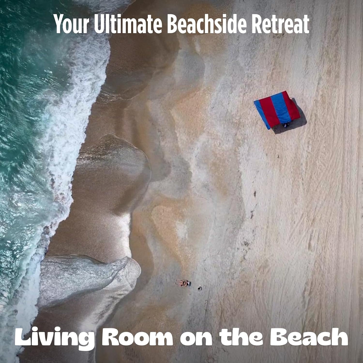 "Grande" shade with "Bold Blue and Red" color palette.