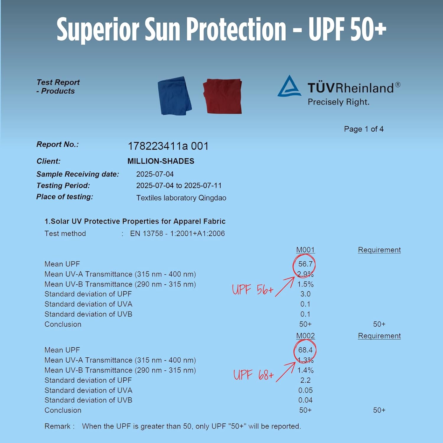 "Grande" shade with "Beach Blue Tones" color palette.