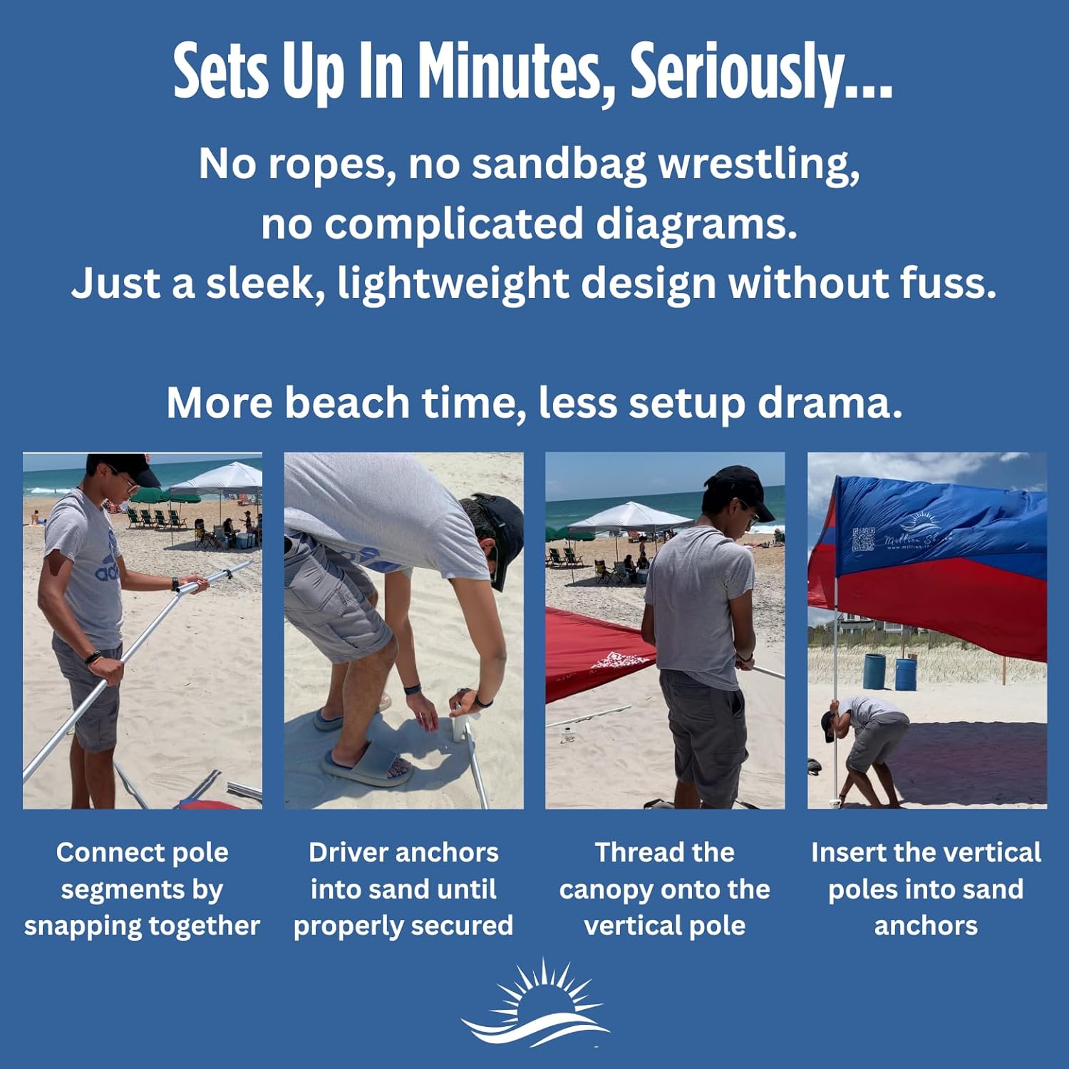 "Classic" shade with "Beach Blue Tones" color palette.