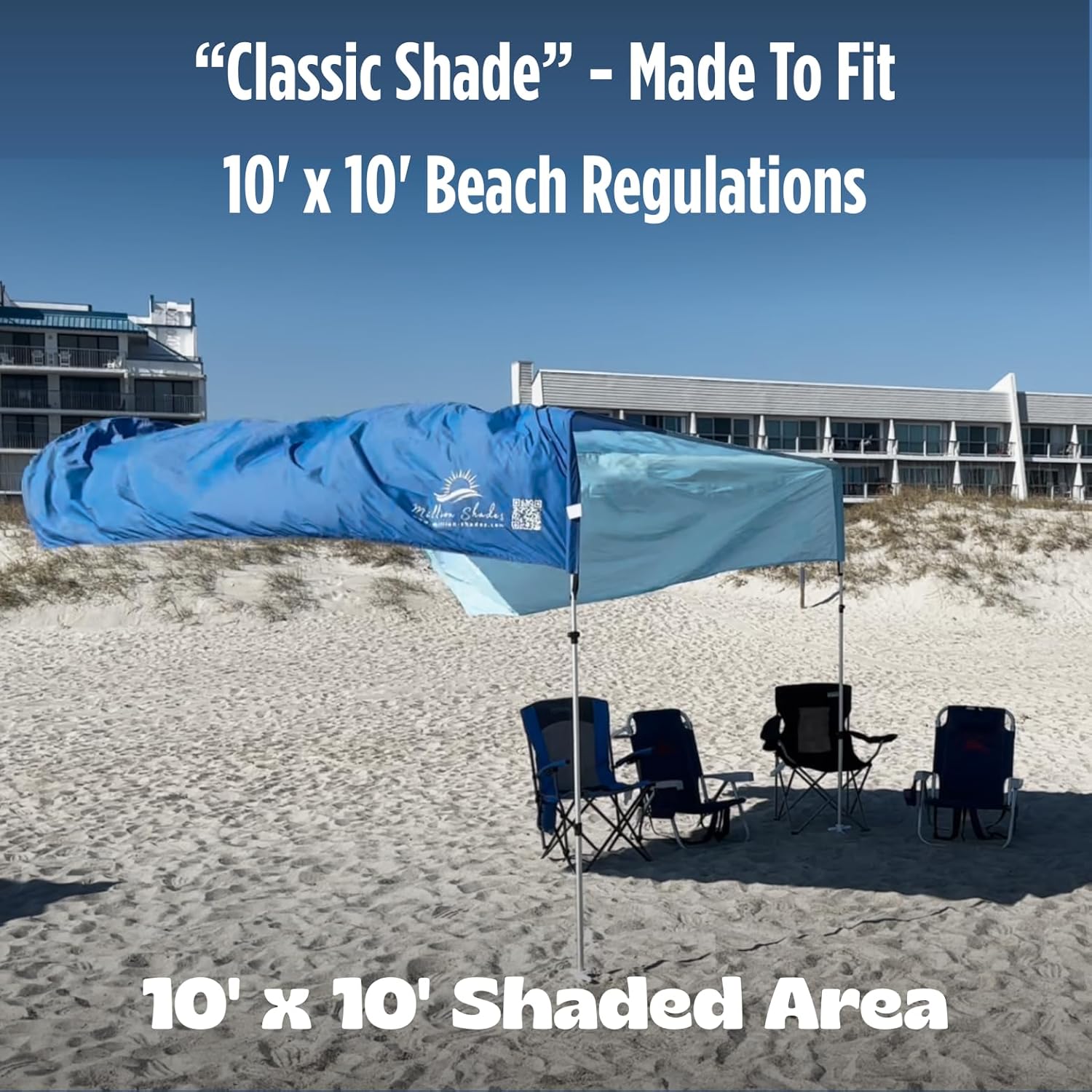 "Classic" shade with "Beach Blue Tones" color palette.