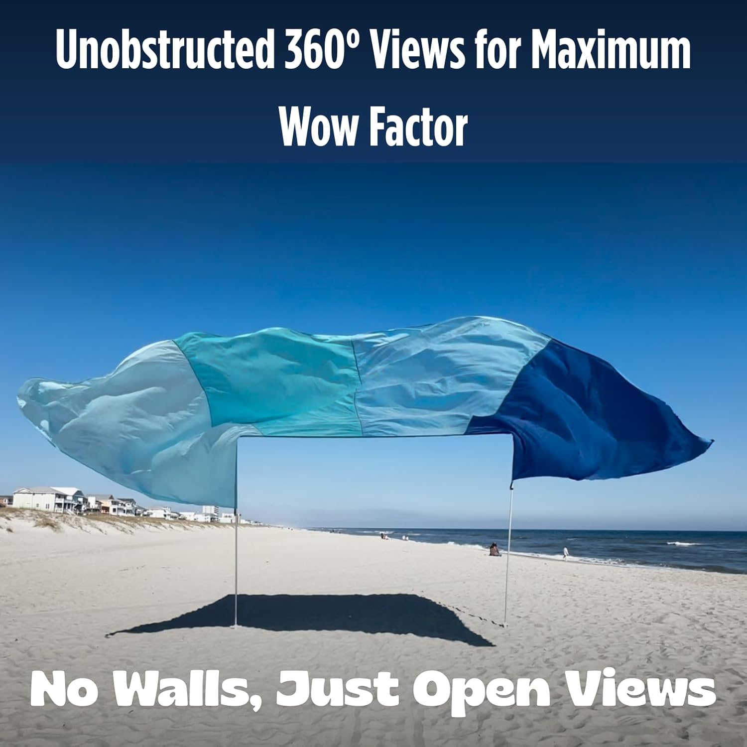 "Grande" shade with "Beach Blue Tones" color palette.