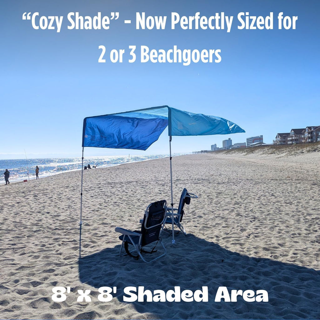 "Cozy" shade with "Beach Blue Tones" color palette.