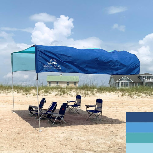 "Grande" shade with "Beach Blue Tones" color palette.