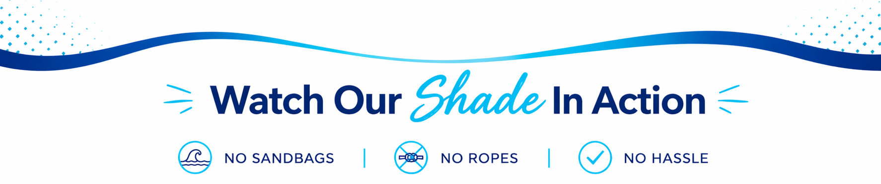 Beach shade feature banner