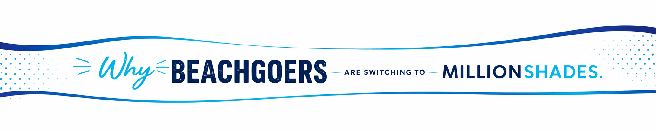 Beach shade feature banner